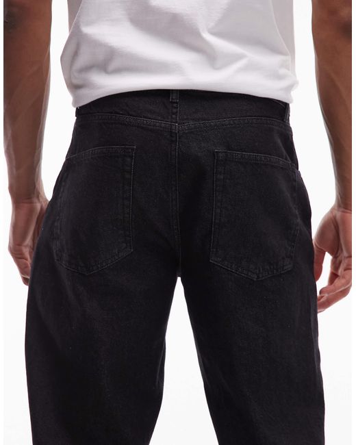 ASOS – beschichtete jeans in Black für Herren