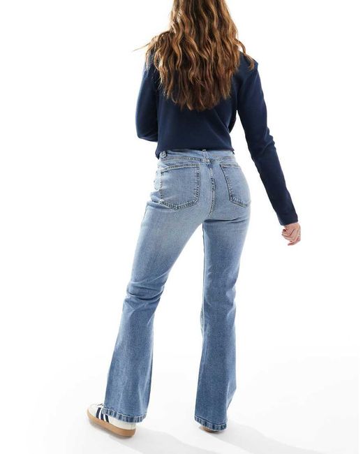Cotton On Blue Cotton On 70s High Rise Flared Jean