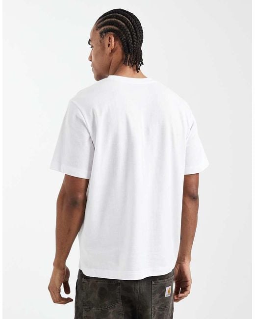 JJ Rebel White Heavyweight Textured T-shirt for men