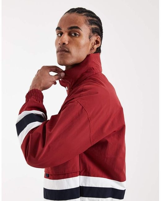 Tommy Hilfiger Red Reversible Regatta Windbreaker Jacket for men