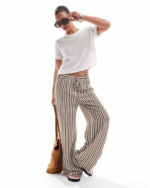 ONLY White Lightweight Open Knit T-shirt