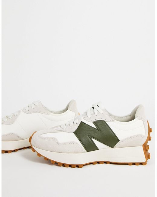 New Balance Rubber 327 Trainers in White | Lyst Canada