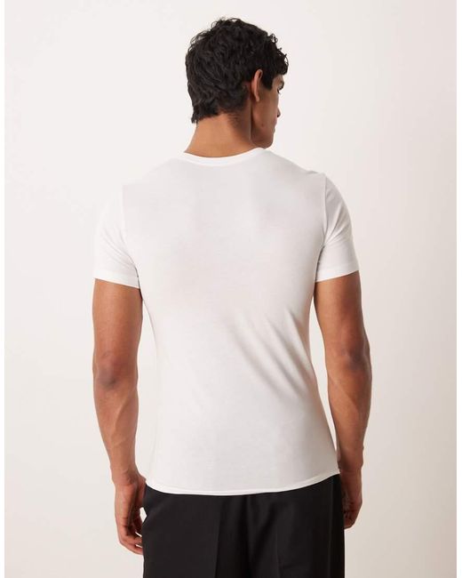 ASOS White Premium Supima® Cotton Slim Fit T-shirt for men