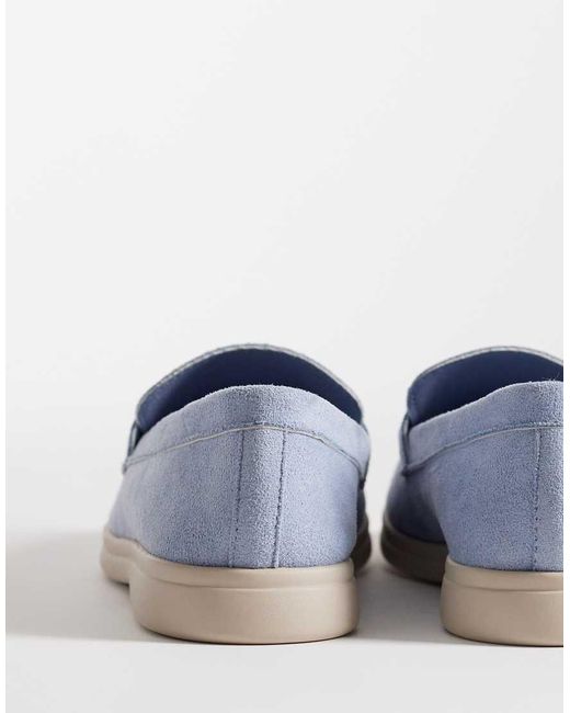 SEQWL Blue Panther Tassel Trim Loafer