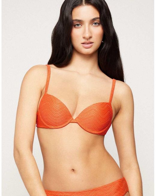 Tezenis Orange Sparking Bikini Top