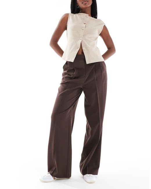 New Look Brown Wide Leg Pants