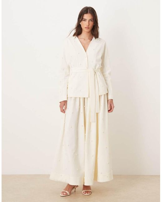Sister Jane White Dream Pearl Embellished Jacket