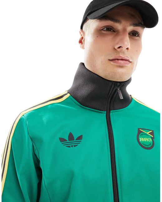 Adidas - football jamaica jff - giacca sportiva di Adidas Originals in Green da Uomo