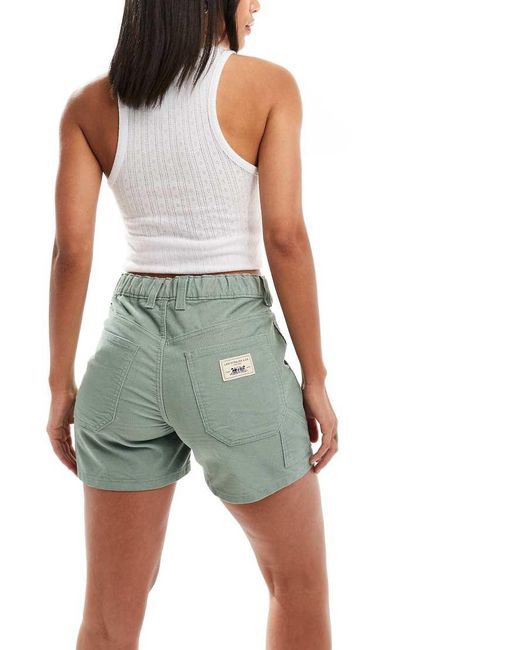 Levi's Green Lightweight Cord Carpenter Shorts