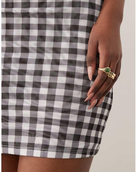 ASOS Black Sheer Mesh Mini Skirt