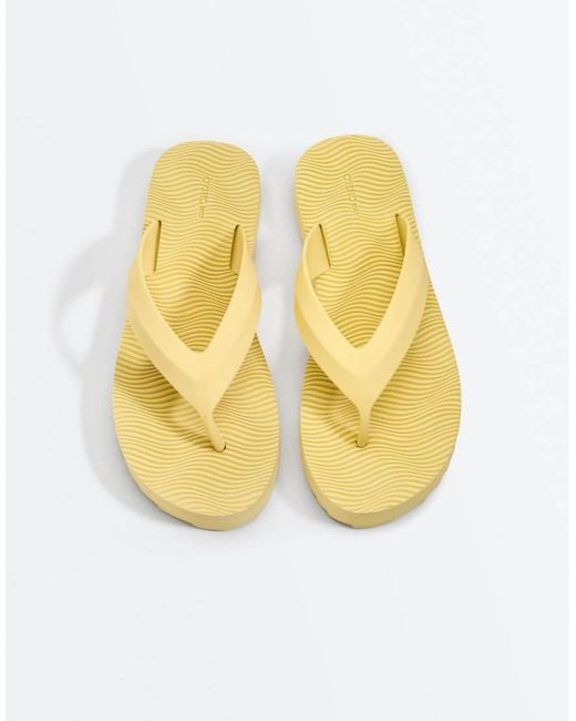 Oysho Metallic Textured Platform Beach Sandal