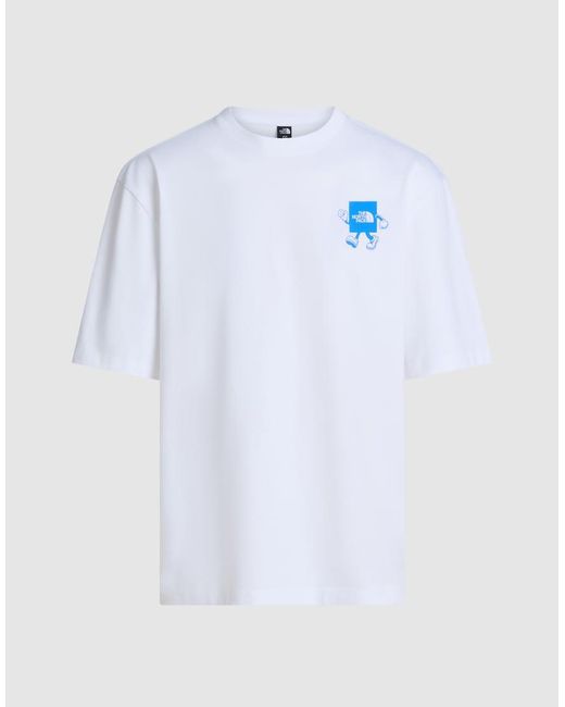 The North Face White M Explore Ss Tee Oversized for men