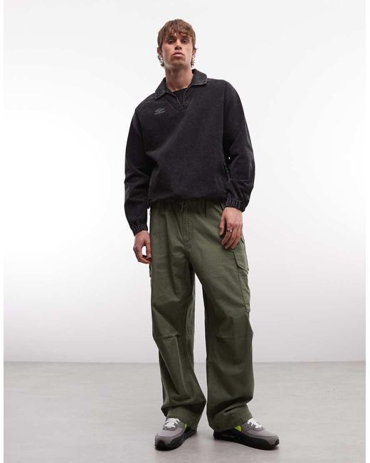Umbro Black Drill Drill Top for men