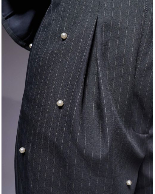 ASOS Blue – barrel-leg-hose