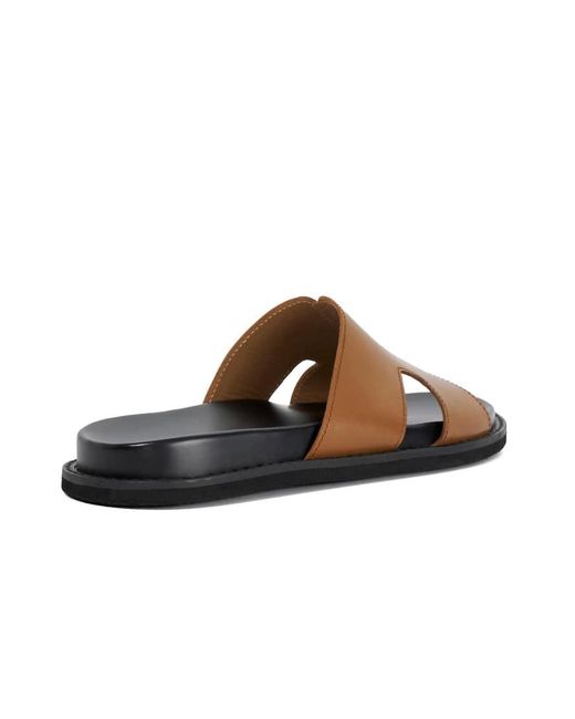 Dune Brown Ishaa Smart Sandals for men
