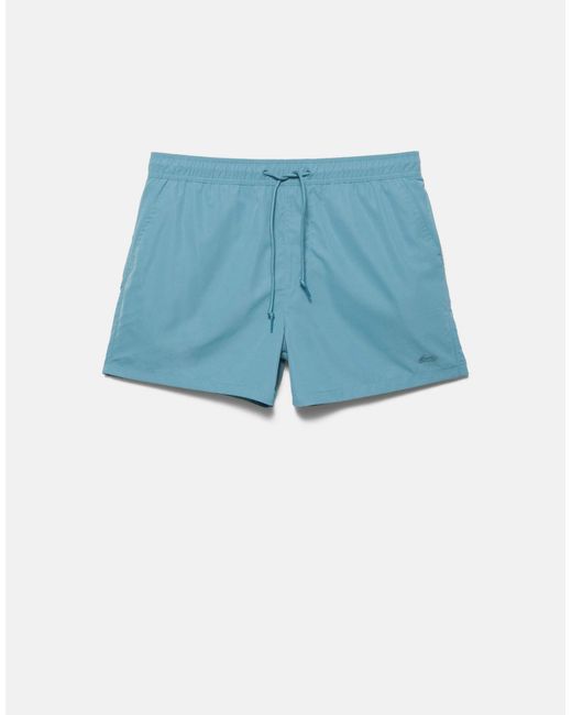 Pull&Bear – basic-badeshorts in Blue für Herren