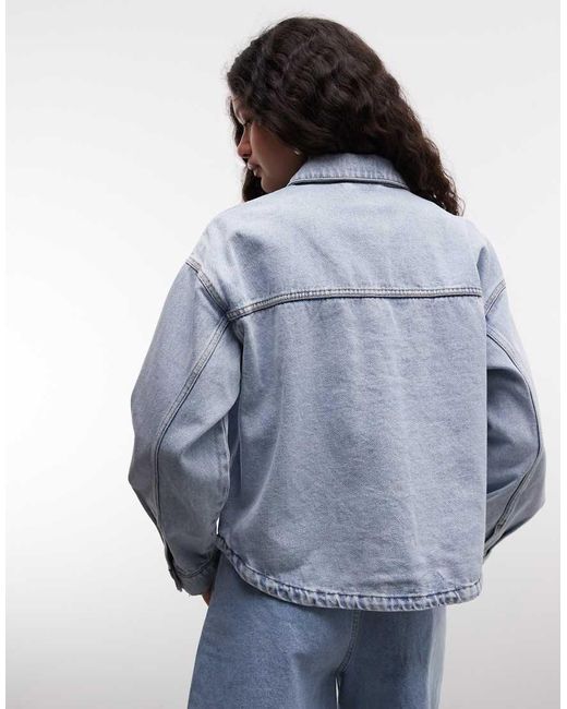 Noisy May Blue Boxy Jacket
