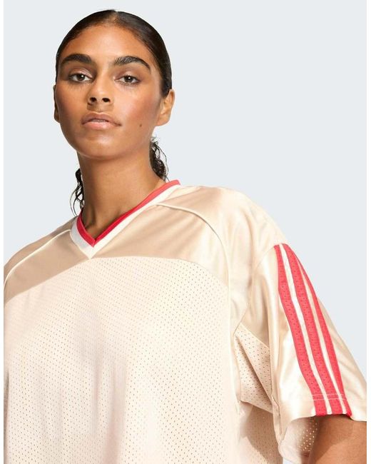 Adidas Originals Red Stadium Mesh T-shirt