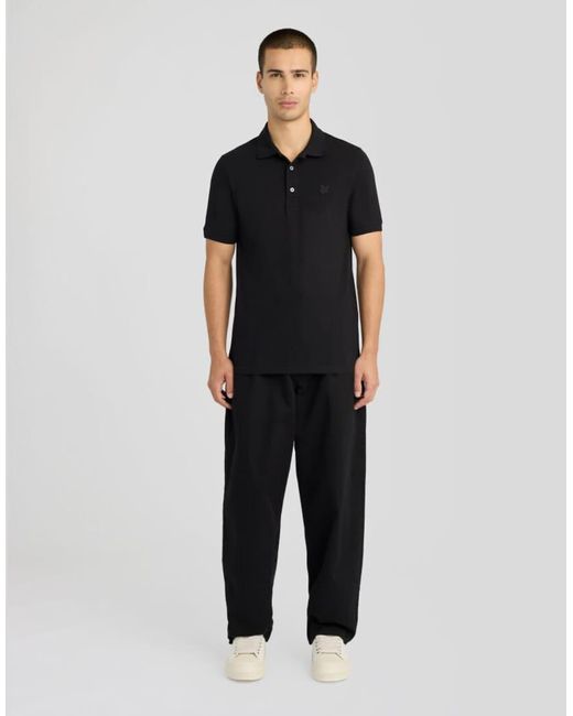 Lyle & Scott Black Ss Polo Shirts Superfine Polo Shirt for men