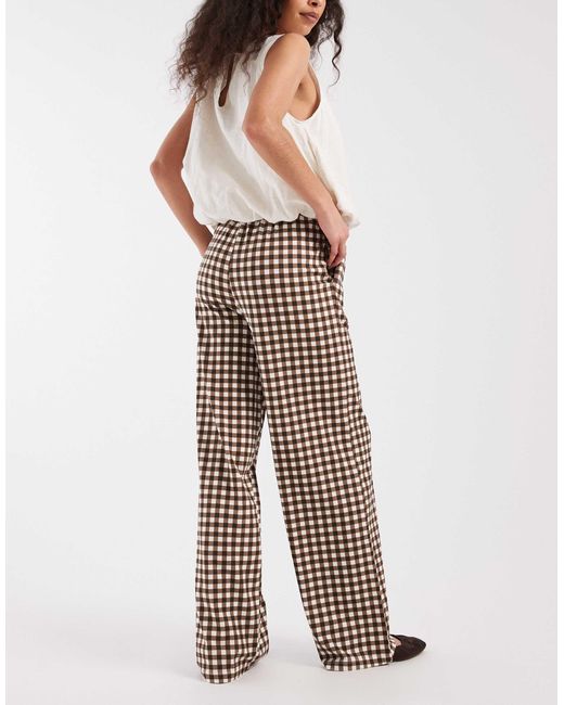 Threadbare Brown Jersey Pull On Trouser With Drawstring