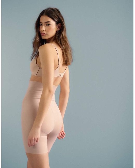 Calvin Klein Blue Shapewear Firm Sculpted Stay Put Stretch Tummy Shorts