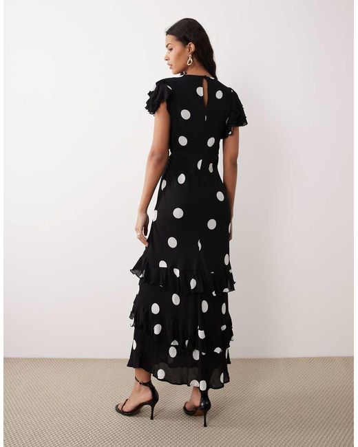 Nobody's Child White Marley Midaxi Ruffle Dress