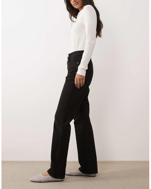 Mango White Matilda Straight Leg Jeans