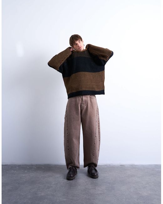 Topman – oversize-pullover in Black für Herren