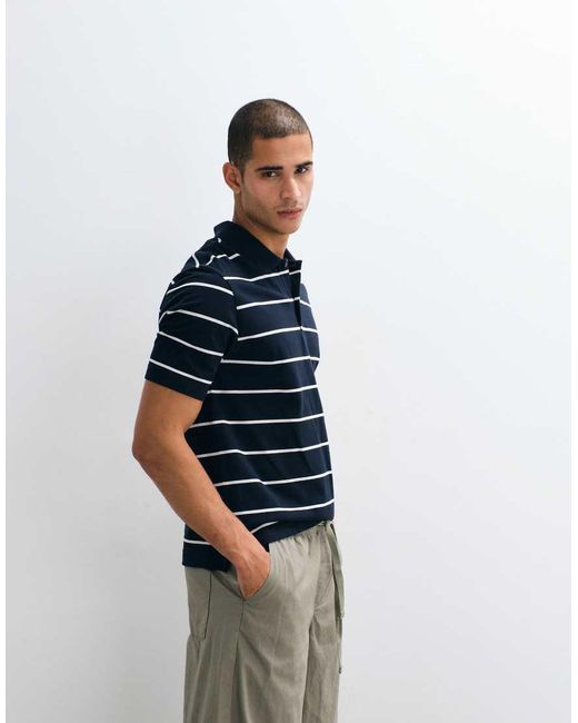 ARKET White Pure Cotton Short Sleeve Polo for men