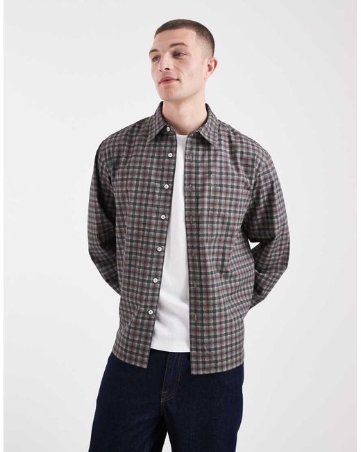 Only & Sons Gray Relaxed Fit Shirt for men