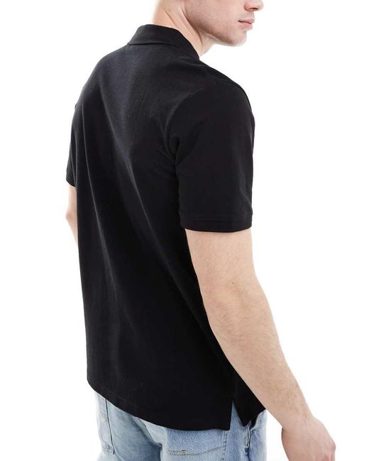 Pack De 3 Polos De Color Blanco, Negro Y Azul Marino De Corte Slim De Jack & Jones de hombre de color Blue