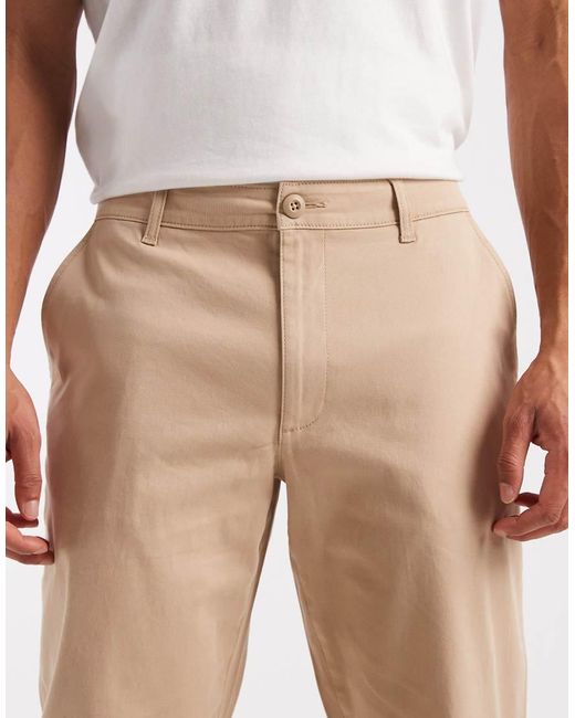ASOS Natural Straight Chinos for men
