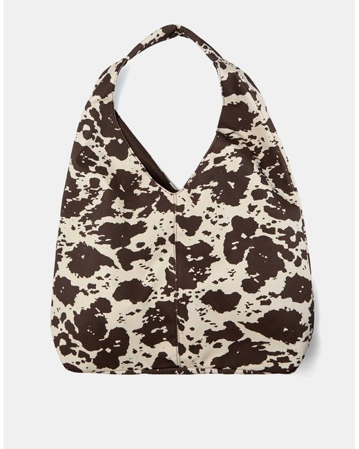 Pull&Bear Black – shopper-tasche aus canvas