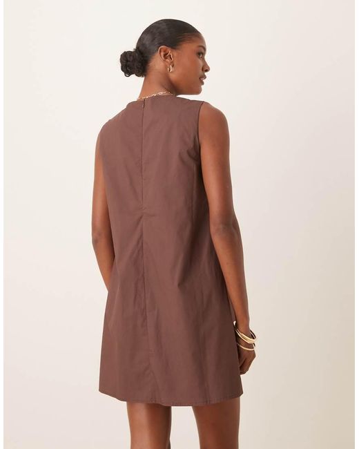 Glamorous Natural Smock Mini Dress
