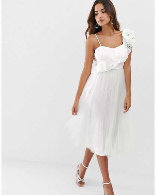 asos white party dress