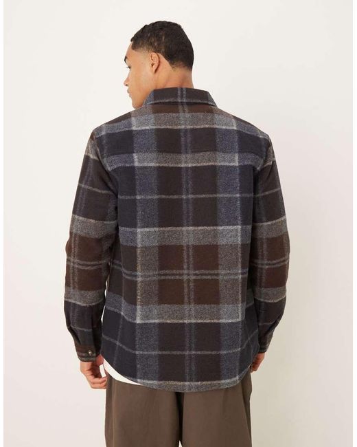 Barbour Gray Chapter Tailored Check Overshirt for men
