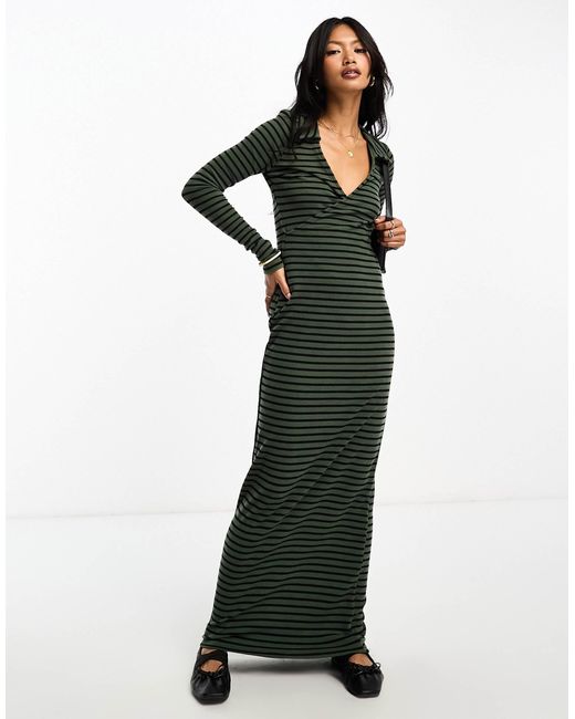 Robe longue croisée devant new arrivals