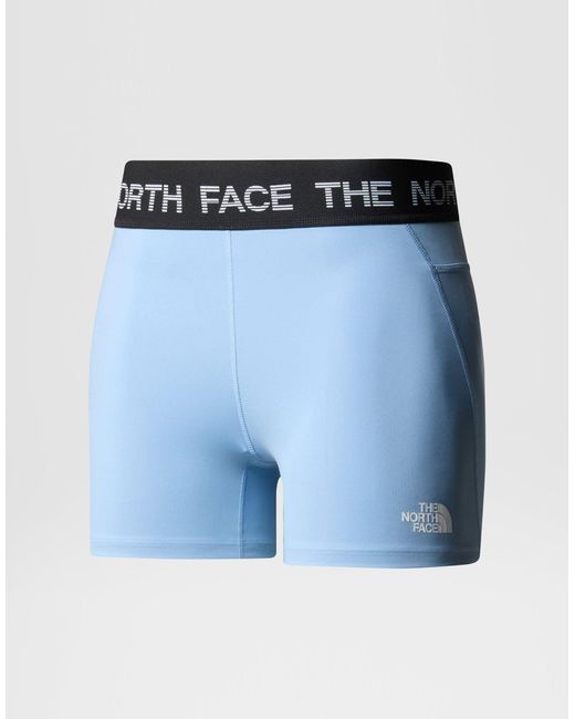 Pantaloncini tecnici aderenti acciaio di The North Face in Blue