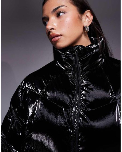 HUGO Black Short Puffer Jacket