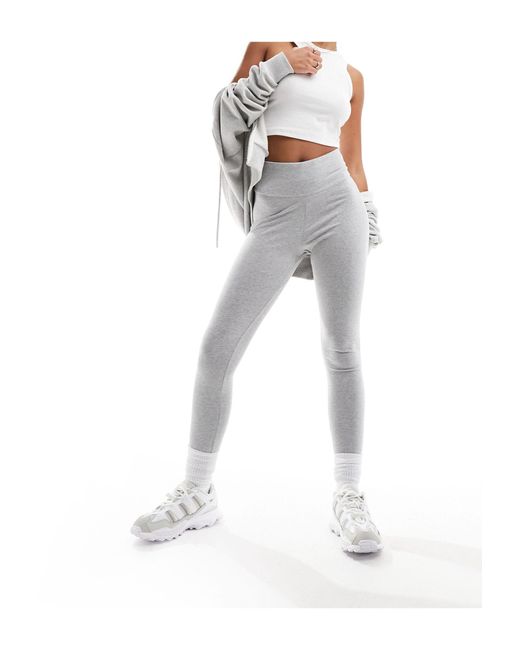 Legging - chiné Adidas Originals en coloris White