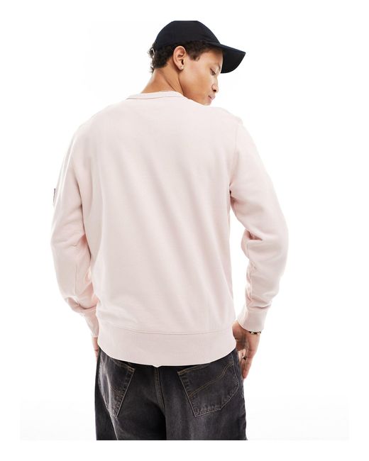 Calvin Klein – sweatshirt in White für Herren