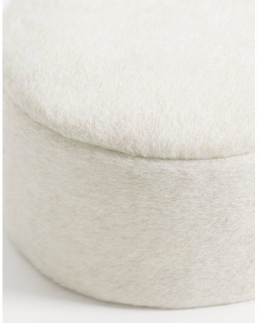 ASOS White Pillbox Hat