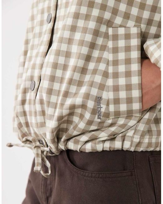 Barbour Natural Ovingham Contrast Collared Jacket