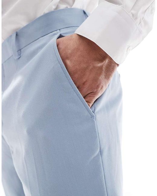 Jack & Jones Blue Slim Fit Suit Trouser for men