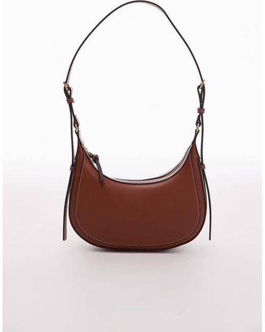 Mango Brown Classic Cross Body Bag