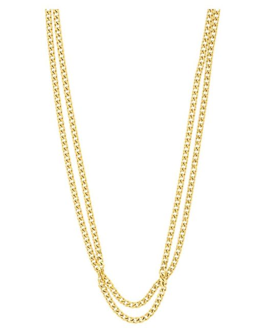 Pilgrim Metallic Inner 2In1 Set Necklaces