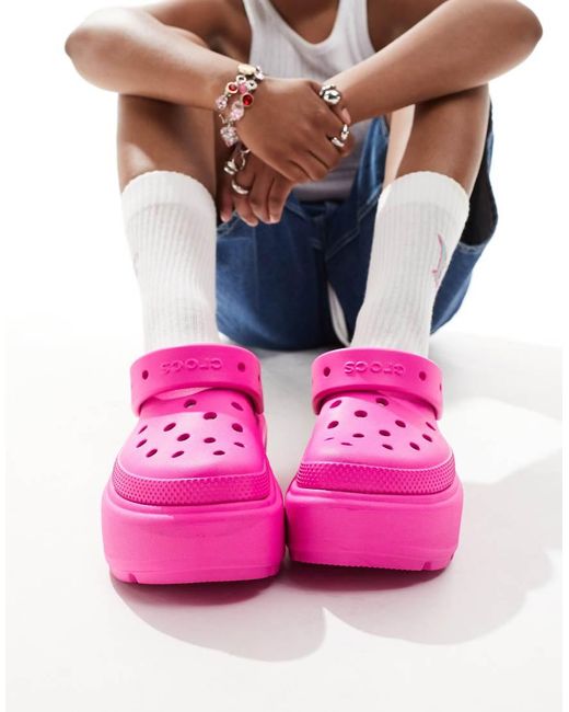 CROCSTM Pink Unisex Stomp Clog