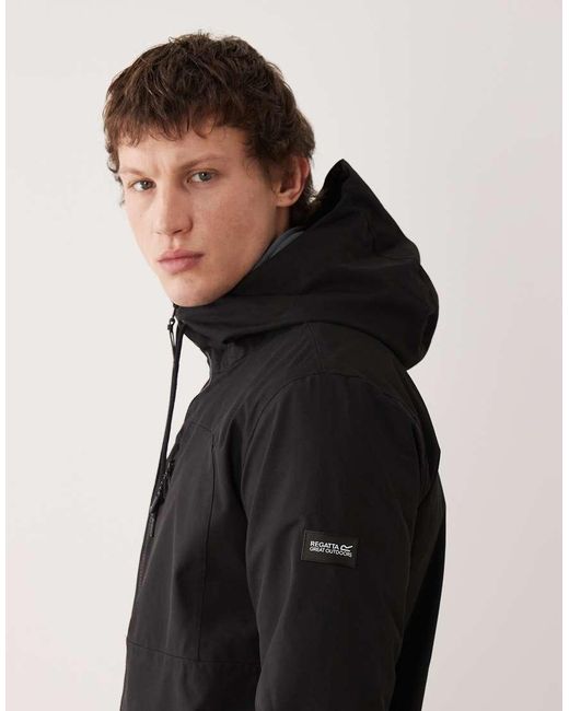 Regatta Black Waterproof Frankie Jacket for men
