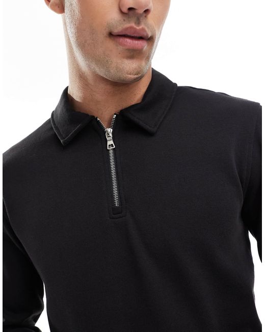 Pull à col zippé Only & Sons pour homme en coloris Black