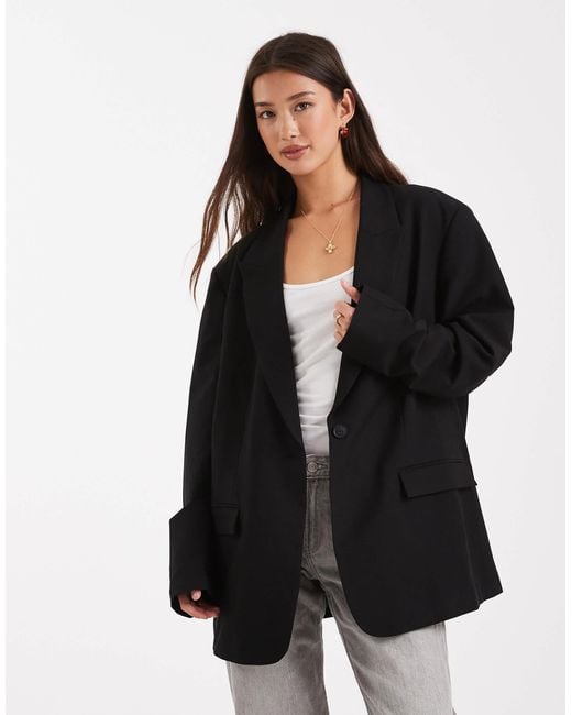 ASOS Black Tailored Oversized Blazer